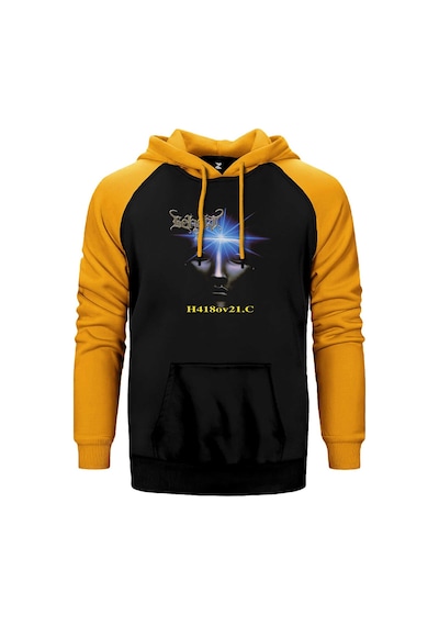 Beherit H418ov21.c Sarı Renk Reglan Kol Kapşonlu Sweatshirt Sarı