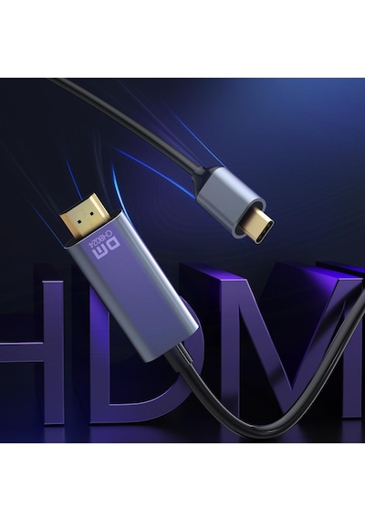 Dm Chb024 Type C To Hdmı 4k 30hz Dönüştürücü Kablo 1 8 Metre