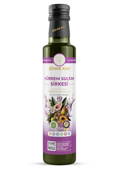 Hürrem Sultan Sirkesi Doğal Fermantasyon Hurrem Sultan Vinegar 500 Ml