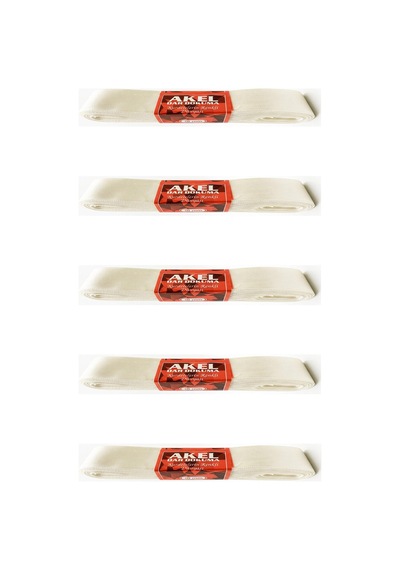 Dar Dokuma Beyaz Saten Kurdele - 2 Cm. X 10 Metre - 5 Adet Tüm Yaşlar