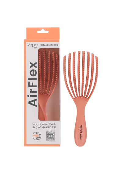 Airflex Multifonksiyonel Dolaşık Açıcı Saç Fırçası - Somon