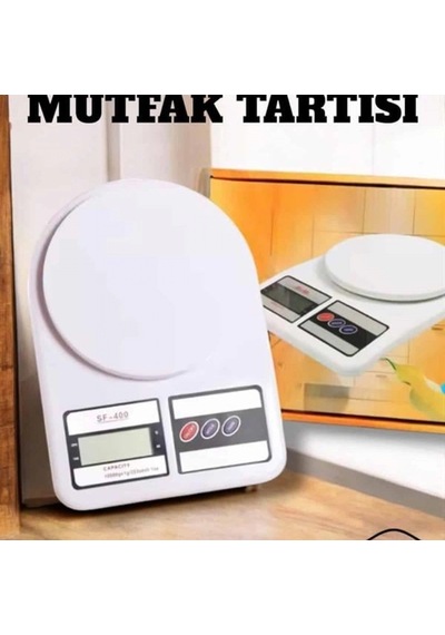 Dijital Mutfak Tartısı 10 Kg Kapasiteli Lcd Ekranlı Otomatik Kapanmalı Hassas Ölçüm