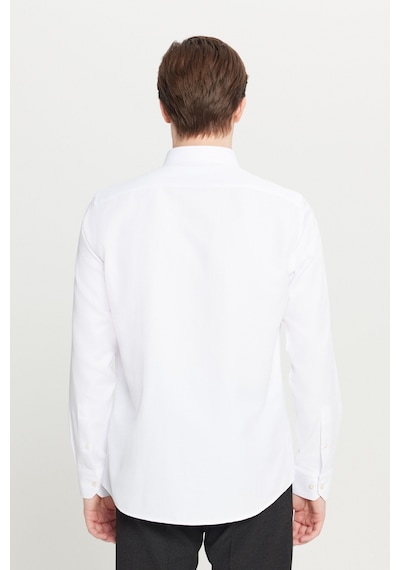 Altınyıldız Classıcs Erkek Beyaz Pamuklu Tailored Slim Fit Dar Kesim Düğmeli Yaka Armürlü Gömlek Altınyıldız Classıcs Erkek Beyaz Pamuklu Tailored Slim Fit Dar Kesim Düğmeli Yaka Armürlü Gömlek