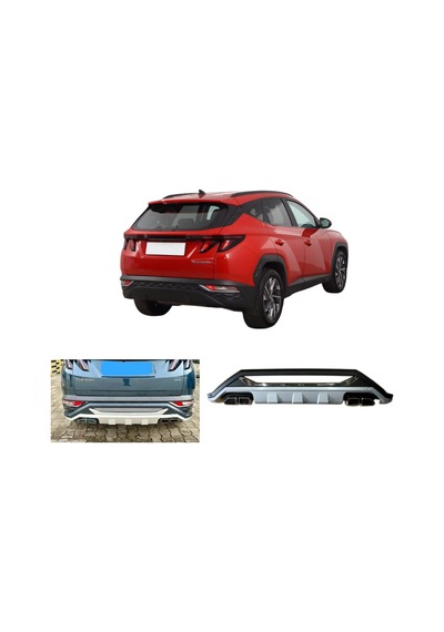 Hyundai Tucson 2021-2024 Arası Uyumlu Arka Koruma Difüzör