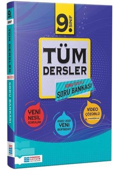 9.Sınıf Tüm Dersler Konu Özetli Soru Bankası -  Evrensel İletişim Yayınları