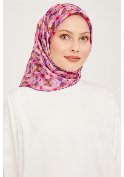 Armine Sura İpek Eşarp 23ka9045 01 Pembe