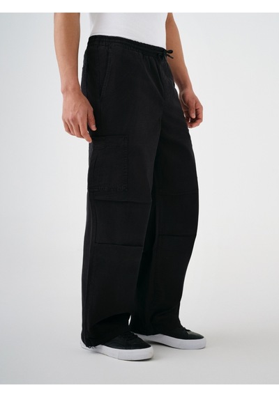 Baggy Fit Erkek Pantolon Siyah