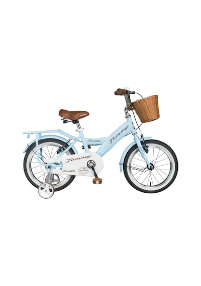 Tommybike Latte Sepetli, Elcikli 16 Jant Çocuk Bisikleti, 4-6 Yaş Çocuk Bisikleti Mavi