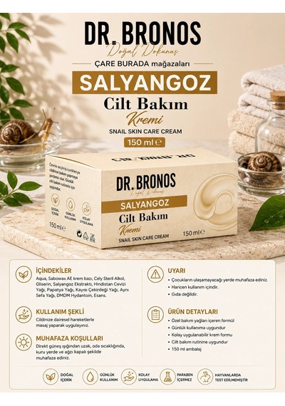 Dr. Bronos - Salyangoz Cilt Bakım Kremi 150 Ml