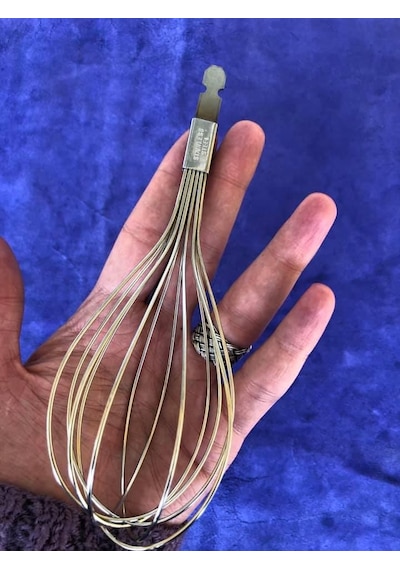 Ev Tipi Sapsız Yumurta Çırpma Teli 17 CM Gri