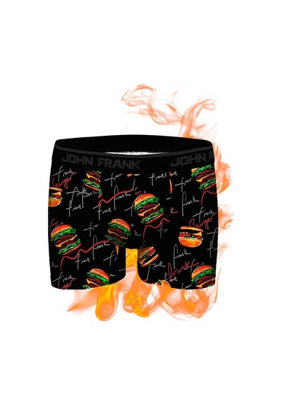 John Frank Dijital Erkek Boxer Hot Burger 001
