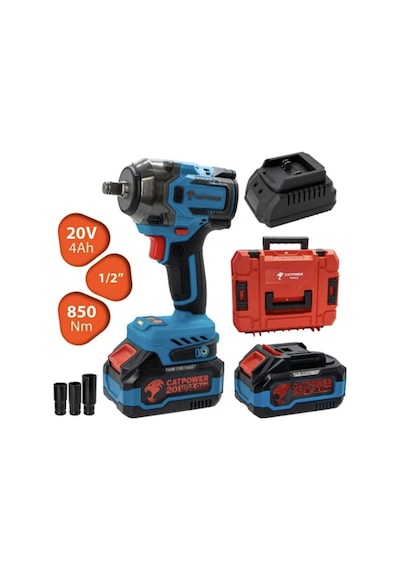 Cat1035 Kömürsüz Akülü Somun Sıkma 1/2'' Li-ion 20v 4.0ah