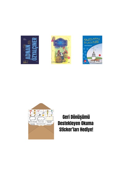 Adnan Özyalçıner - Toplu Öyküler Ciltli + Annemle Masal Okuyorum Ciltli + Anıtların Öyküleri + Okuma Sticker'ları
