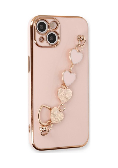 Apple iPhone Uyumlu  14 Kılıf Esila Silikon - Pudra