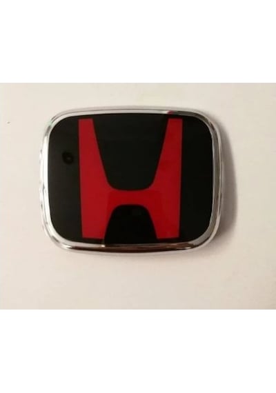Honda Civic İes Makyajlı-fd6-fb7 Fc5 Fk7 Uyumlu Kırmızı Direksiyon Logosu 5x4 Cm Kırımızı