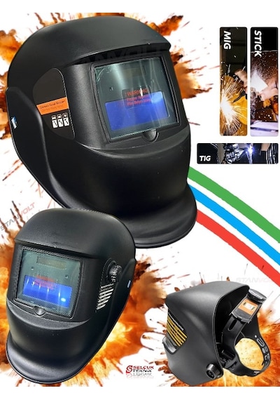 Ayarlı Otomatik Kararan Kaynak Kafa Maskesi Colormatik+eldiven Hediyeli
