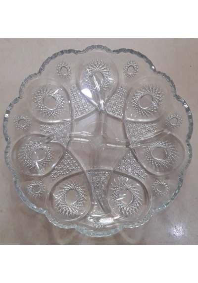 Ghazal Ayaksız Cam Çerezlik Çap : 21cm Ghazal Diğer