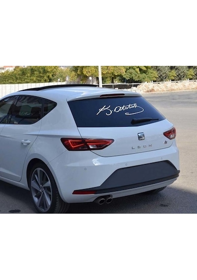 Arka Cam Büyük Boy Atatürk Imza Araba Sticker