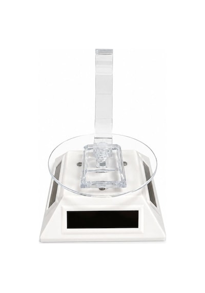 Schulzz Pille Çalışan Ve Solar Panelli Saat İçin Led Işıklı 360 Dönen Stand Dönen Tabla