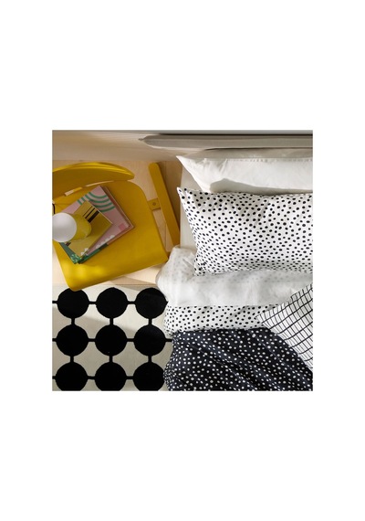 Ikea Vandplats Halı 100 X 133 Cm Beyaz - Siyah
