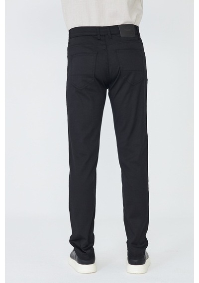 Siyah Tencel Kumaş Erkek Yazlık Chino Pantolon
