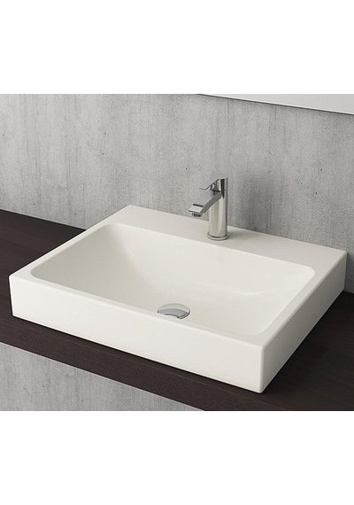 Bocchi Scala Tezgah Üstü Lavabo 60 CM Parlak Beyaz 1077-001-0126