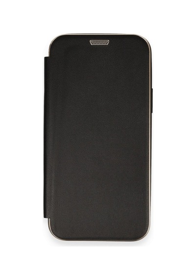 Apple iPhone Uyumlu 12 Kılıf Dolpin Kapaklı - Siyah Bz8683140466015