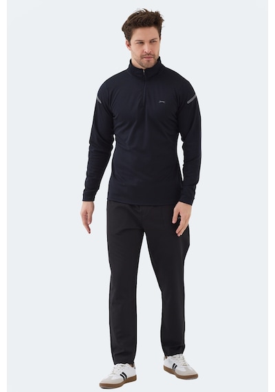Slazenger Intımate I Erkek Dik Yaka Fermuarlı Lacivert Sweatshırt Lacivert