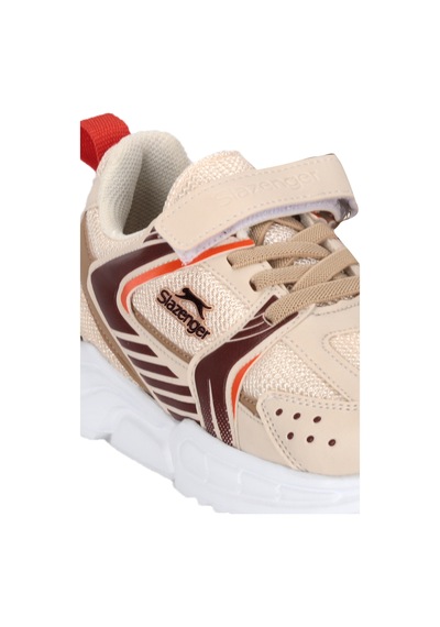 Slazenger Kendall Unisex Çocuk Cırt Cırtlı Bej / Kahve Günlük Spor Ayakkabısı