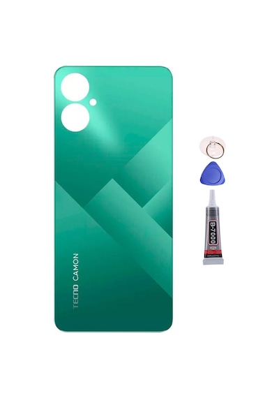 Tecno Camon 19 Neo Yeşil Arka Kapak Batarya Kapağı Pil Kapağı Yapışkan Ve Sökme Aparatıyla Beraber Full Set Yeşil