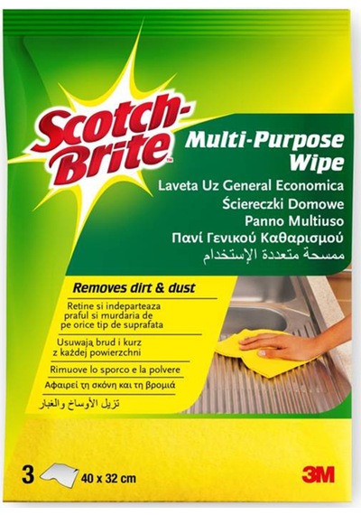 Scotch Brite Renkli Temizlik Bezi 3'lü