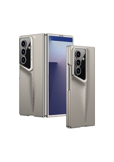 Samsung Uyumlu GalaxyZ Fold 7 Kılıf Ultra İnce Kamera Korumalı Sert Rubber Celikaksesuar Procase Kılıf Siyah