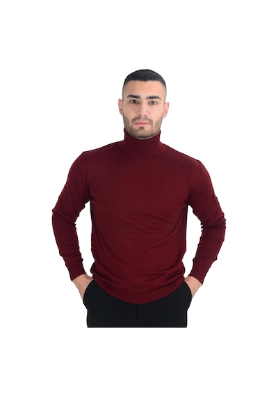 Cengiz İnler Tam Balıkçı Yaka Yünlü Erkek Triko Kazak