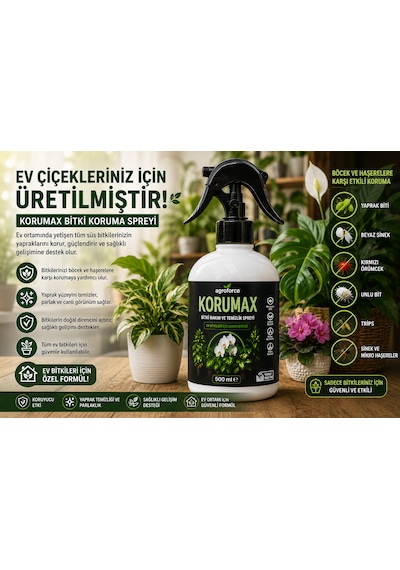 Agroforce Korumax Bitki Bakım Ve Temizlik Spreyi Böcek Kavucu 500 ML