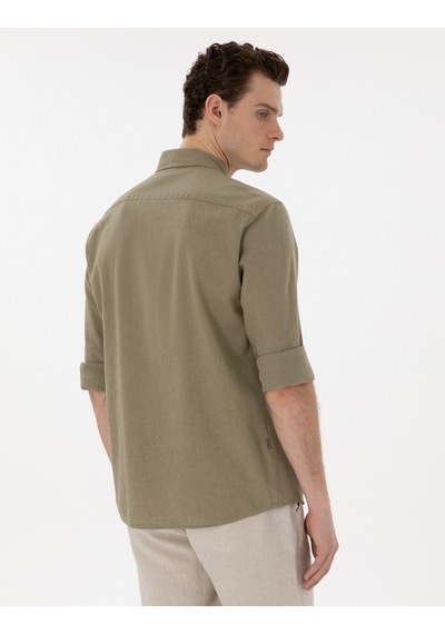 Pierre Cardin Erkek Haki Gömlek Desenli 50303245-vr027 Haki