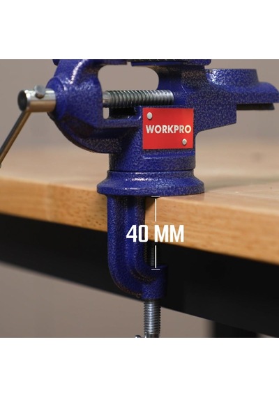 Workpro Wp233010 65mm 360 Döner Tabanlı Örslü Profesyonel Mini Tezgâh Mengene