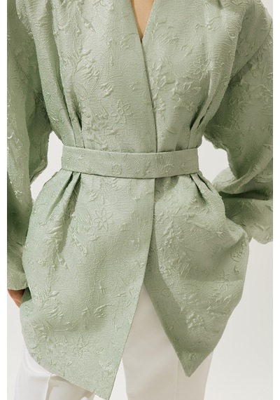 Manuka Jakar Organze Kimono Mint Mint