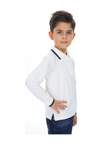 Toontoy Kids Toontoy Erkek Çocuk Nakışlı Tişört Ekru