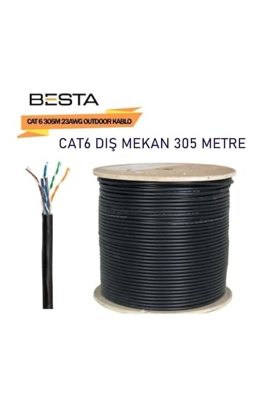 Best-cat06 Outdoor Pe Besta 23awg Cat6 305m Kablo