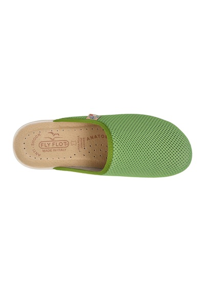 Sneaker Günlük Kadın T4 368 Fe Fly Flot Cloth Slipper Green Green Yeşil