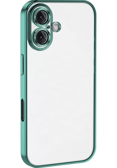 Newface Apple İphone 16 Kılıf Razer Lensli Silikon - Turkuaz
