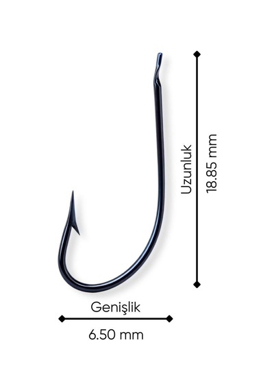 Olta İğnesi - Mustad - 2300 - Lacivert - No: 17 50'li Paket