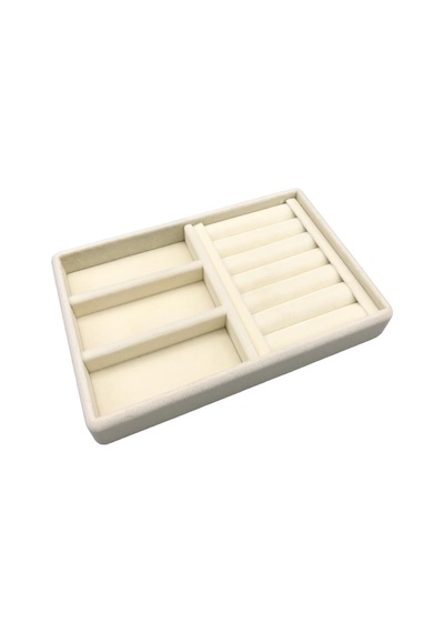 Yerli Üretim Süet Kumaş Krem Renk 22 Cm / 14 Cm Çekmece İçi