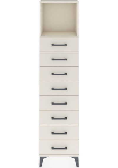 Arges Dolap Tek Raflı 8 Çekmeceli 44x30x182 Aytaşı-aytaşı Aytaşı