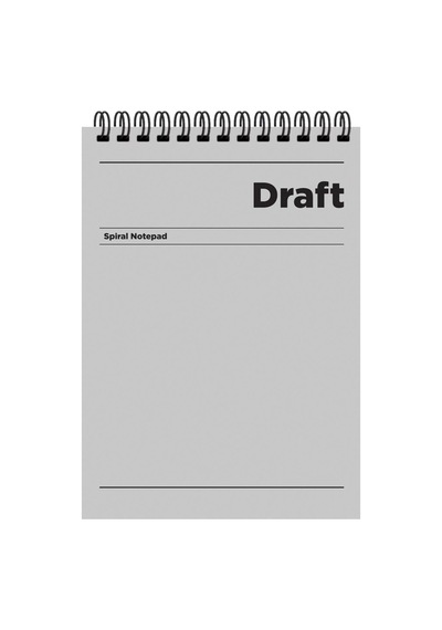 Keskin Color A5 Çizgili Bloknot Draft - Gri