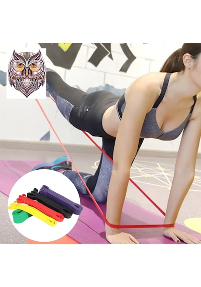 208 Cm Pilates Jimnastik Lastiği Egzersiz Yoga Direnç Bandı H...