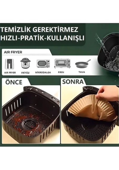 Air Fryer Pişirme Kağıdı Belirtilmemiş Kahverengi Diğer