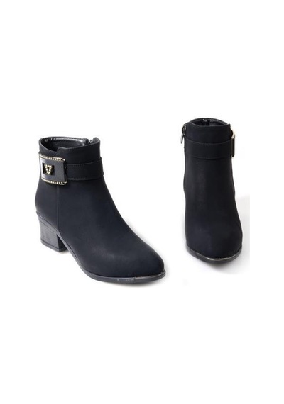 Papuçcity Blnr 03034 Kadın 4,5 Cm Topuklu Bot 001