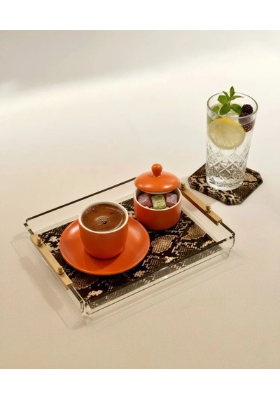 Snake Tray -s- Yılan Desenli Dekorasyon Ve Sunum Tepsisi