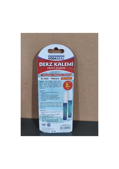 2 Adet Fayans Mermer Derz Dolgusu Boyama Boyası Kalemi Beyaz Hızlı Kuruyan Su Bazlı Kokusuz Yenileme